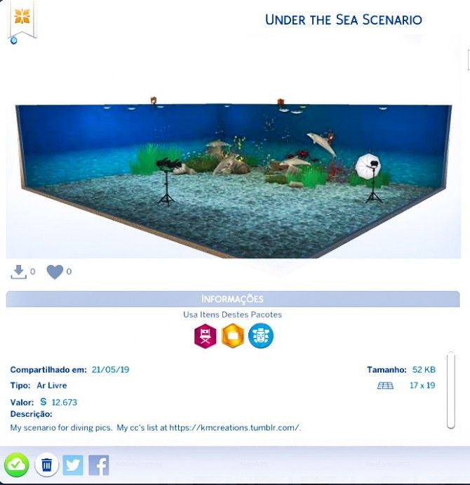 Sims 4 Under The Sea Scenario by Katarina at KM