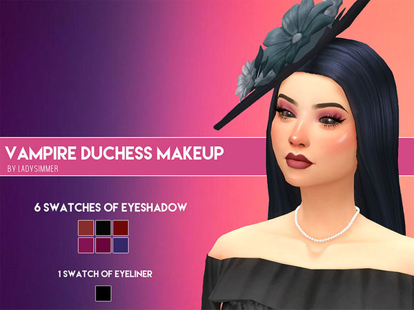 Sims 4 Vampire Duchess Makeup Set by LadySimmer94 at TSR