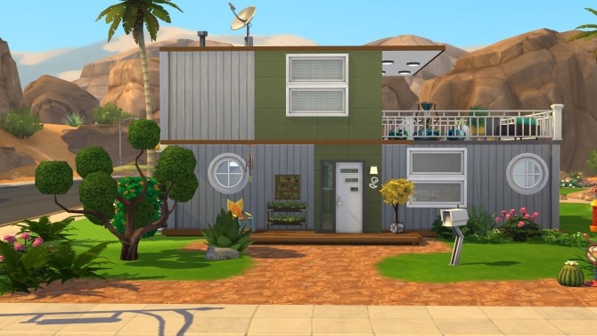 Sims 4 Container House CC Free by kiimy 2 Sweet at Mod The Sims