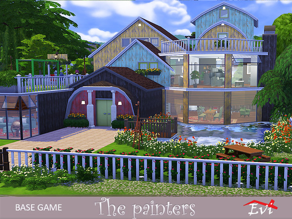 Sims 4 The painters house by evi at TSR