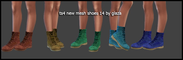Sims 4 Boots 14 (P) at All by Glaza