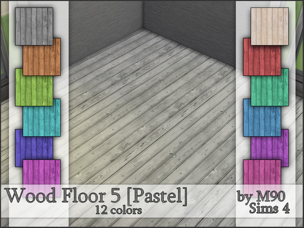 Sims 4 M90 Wood Floor 5 Pastel by Mircia90 at TSR