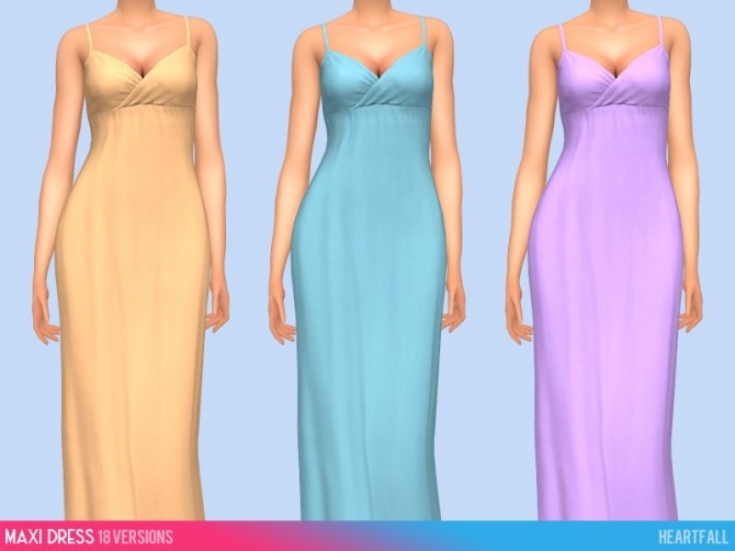 Sims 4 Dresses, jumpsuit and swimsuit recolors at Heartfall