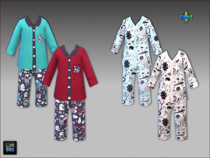 Sims 4 Sleepwear for toddlers by Mabra at Arte Della Vita