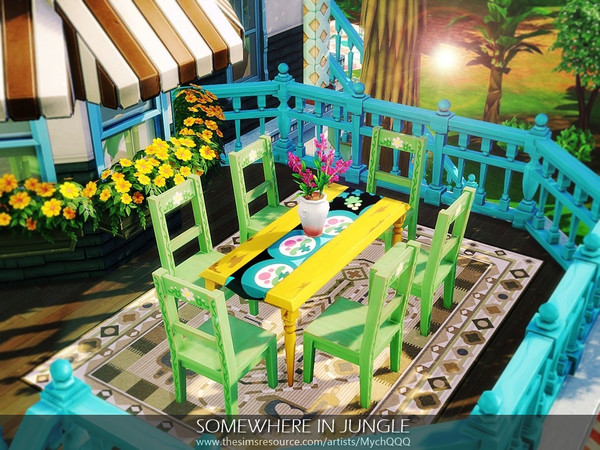 Sims 4 Somewhere In Jungle house by MychQQQ at TSR