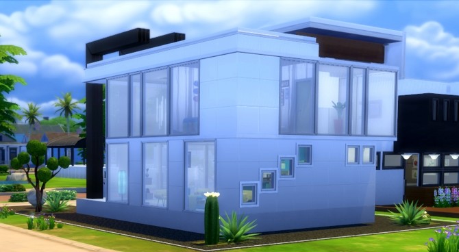 Sims 4 Contemporaine house NO CC by valbreizh at Mod The Sims