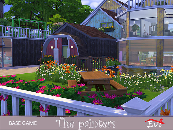 Sims 4 The painters house by evi at TSR