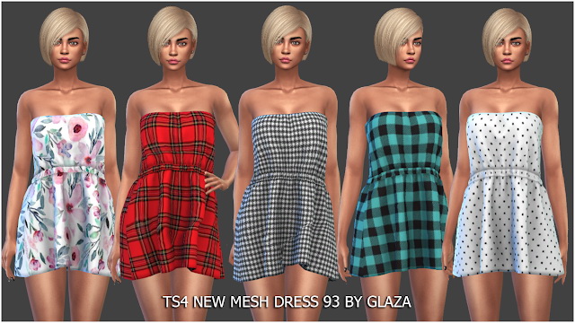 Sims 4 Dress 93 (P) at All by Glaza