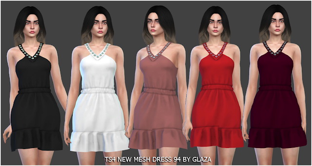 Sims 4 Dress 94 at All by Glaza