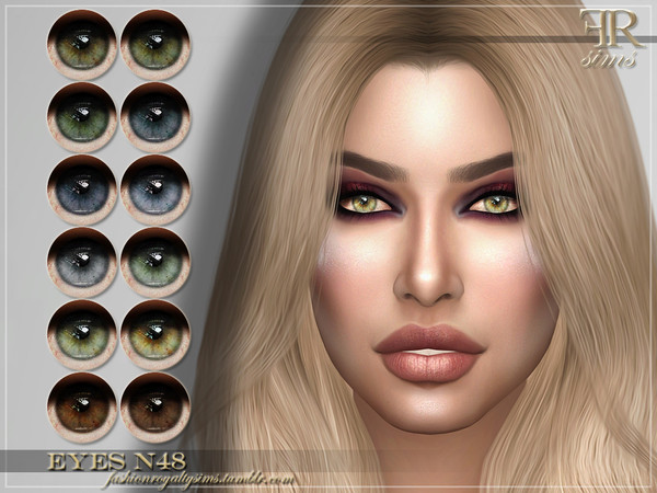 Sims 4 FRS Eyes N48 by FashionRoyaltySims at TSR