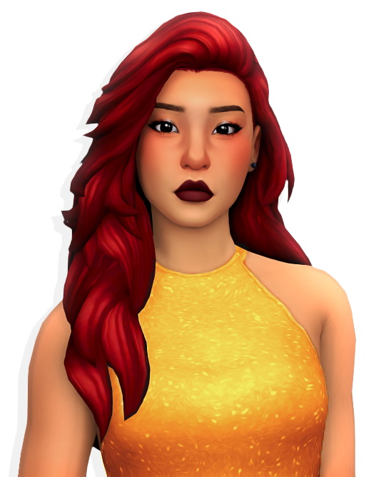 Sims 4 Royal rumble hair edit at Simandy