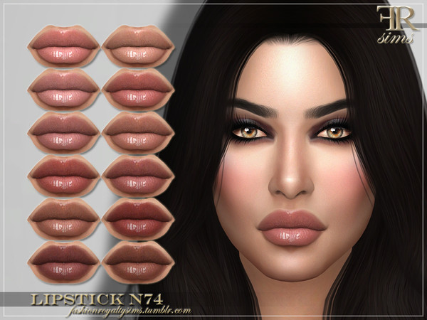 Sims 4 FRS Lipstick N74 by FashionRoyaltySims at TSR