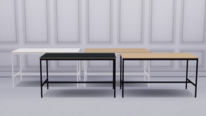 sims 4 long desk table cc