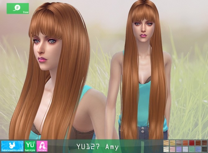 YU127 Amy hairstyle at Newsea Sims 4 » Sims 4 Updates
