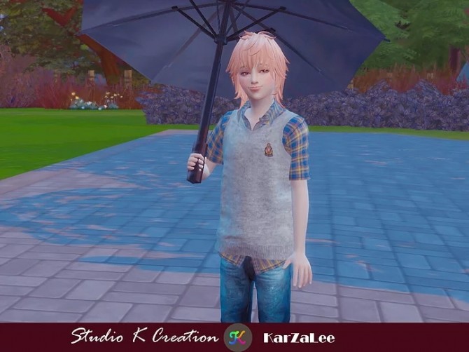 Sims 4 Knitted Vest Shirt for child at Studio K Creation