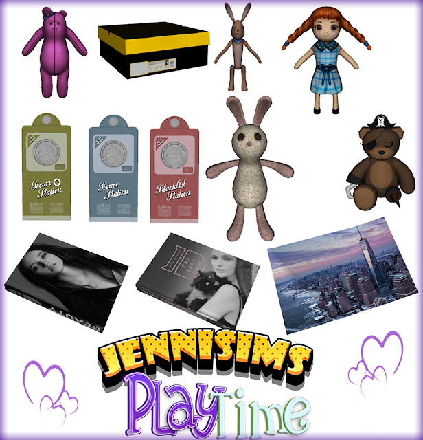 Sims 4 Play Time Decorative set 8 Items at Jenni Sims