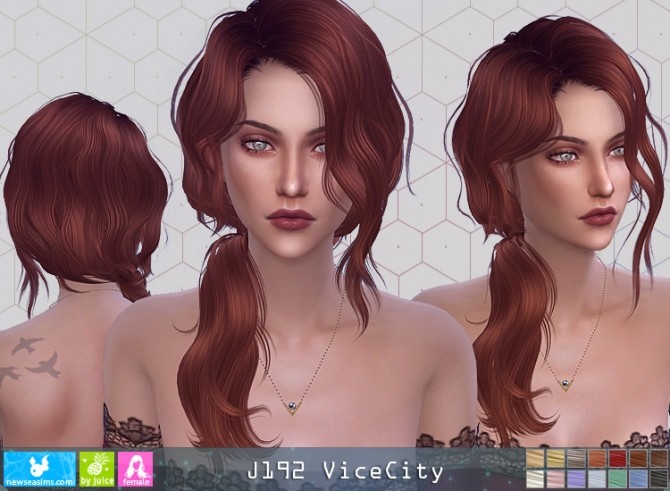 Sims 4 J192 ViceCity hair (P) at Newsea Sims 4