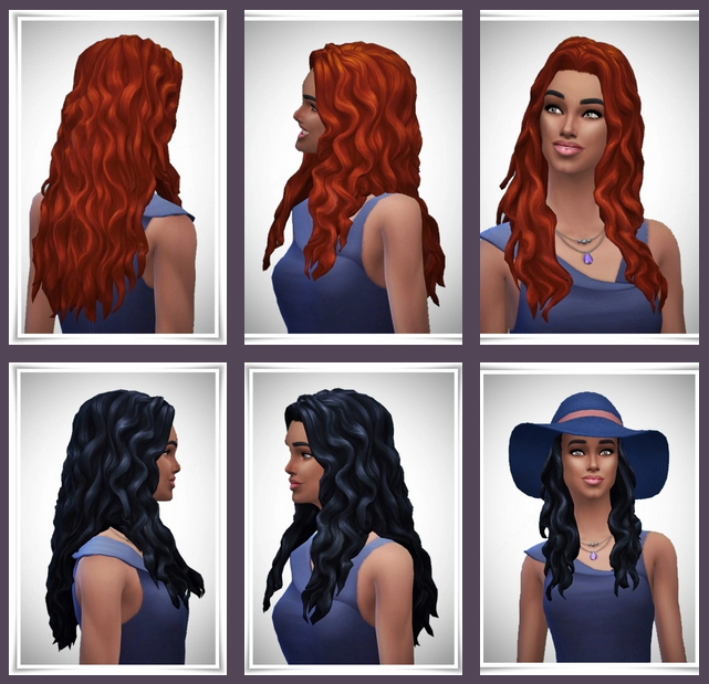 Sims 4 Valery Long Waves Hair at Birksches Sims Blog