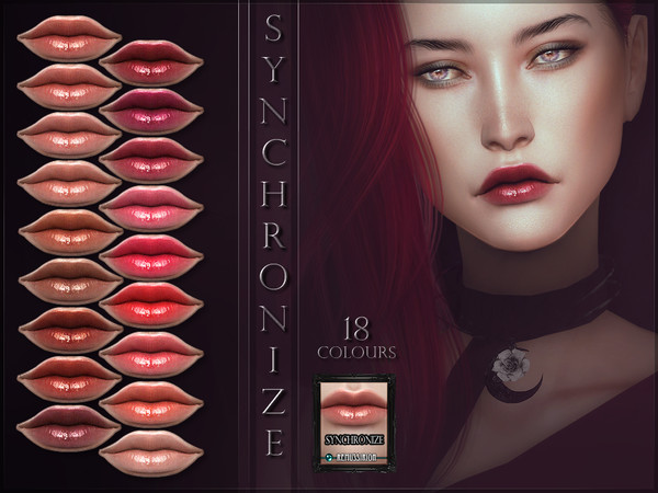 Sims 4 Synchronize Lipstick by RemusSirion at TSR