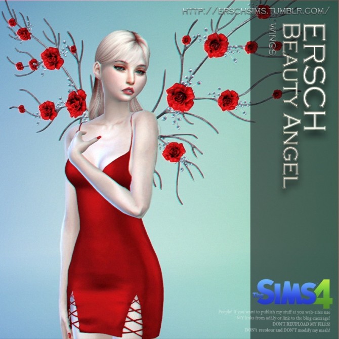 Sims 4 Beauty Angel Wings at ErSch Sims