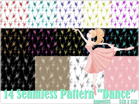 14 Seamless Pattern Dance at Annett’s Sims 4 Welt
