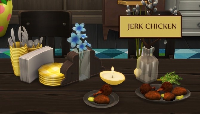 Sims 4 JERK CHICKEN at Icemunmun