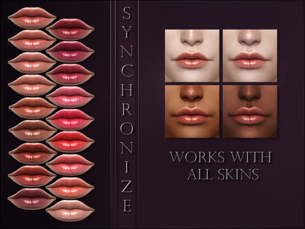 Sims 4 Synchronize Lipstick by RemusSirion at TSR