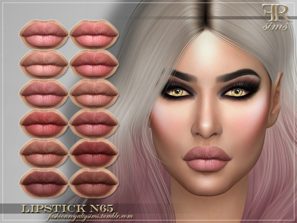 Sims 4 FRS Lipstick N65 by FashionRoyaltySims at TSR