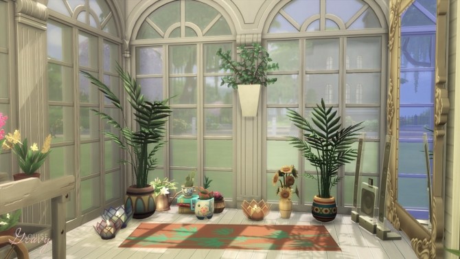 Sims 4 Sunroom/Yoga Room at GravySims