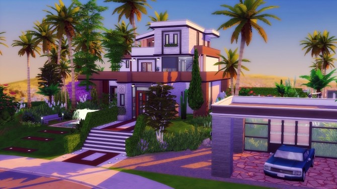 Sims 4 SUNSHINE Ibiza house by Angerouge at Studio Sims Creation