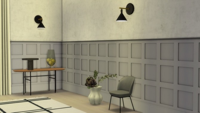 Sims 4 CAST SCONCE WALL LAMP (P) at Meinkatz Creations