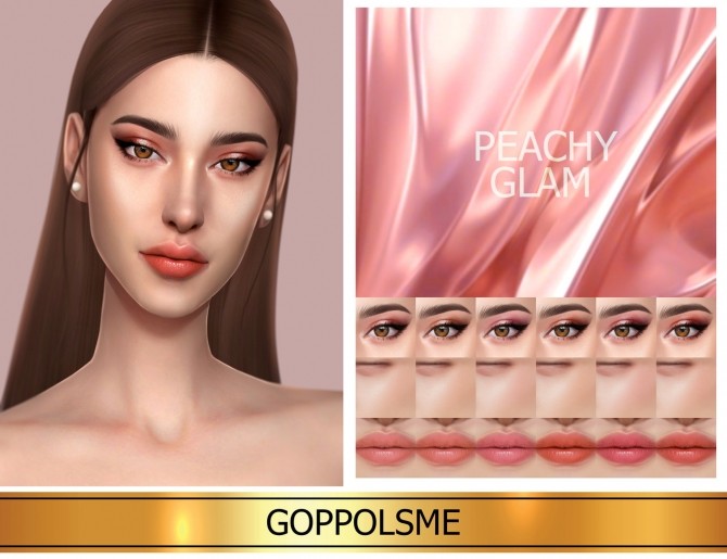 Sims 4 GPME GOLD Peachy Glam Set (P) at GOPPOLS Me