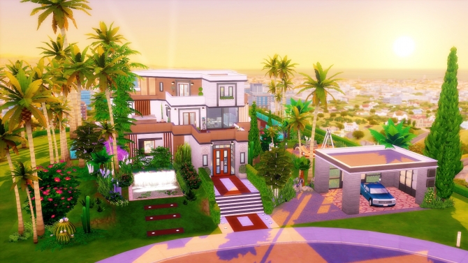 SUNSHINE Ibiza house by Angerouge at Studio Sims Creation » Sims 4 Updates