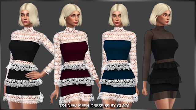 Sims 4 Dress 89 (P) at All by Glaza
