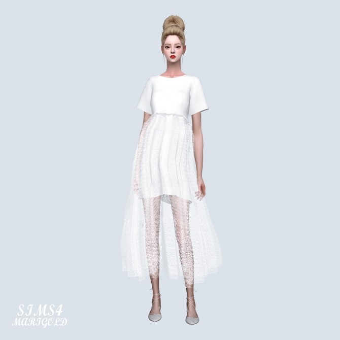 Sims 4 Love Mesh Long Dress (P) at Marigold