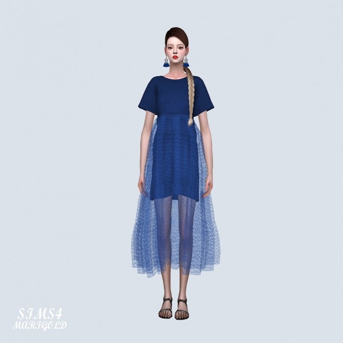 Sims 4 Love Mesh Long Dress (P) at Marigold