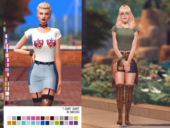 Sims 4 T Shirt short at Helga Tisha