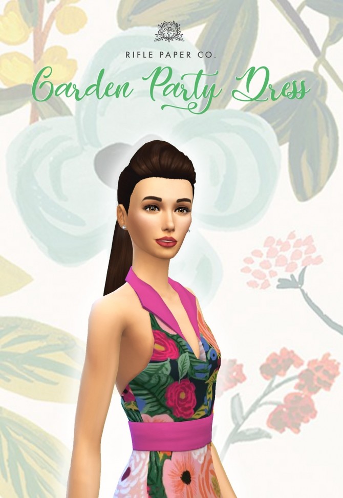 Sims 4 RPC Garden Party Dress at SimPlistic