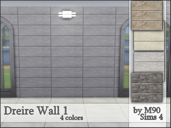 Sims 4 M90 Dreire Wall 1 by Mircia90 at TSR