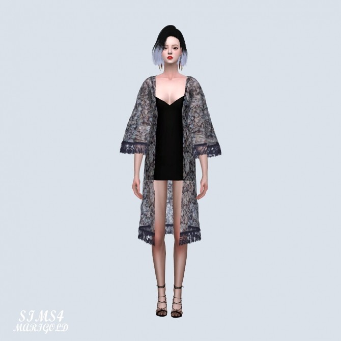Sims 4 Long Robe With Mini Dress (P) at Marigold