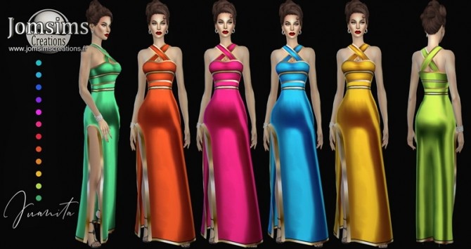 Sims 4 Juanita dress at Jomsims Creations