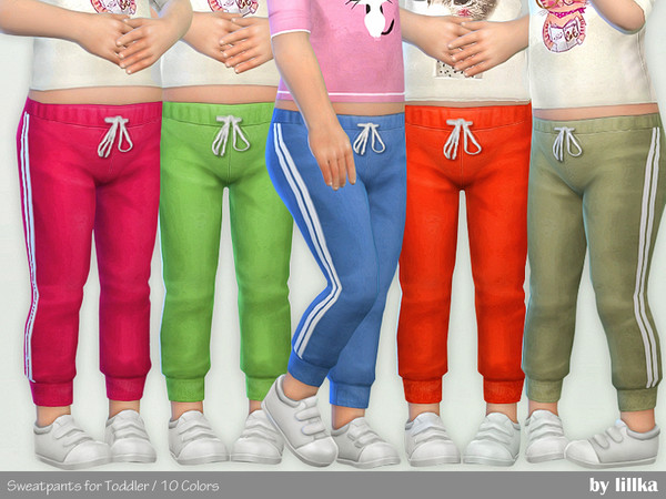Sims 4 Sweatpants for Toddler 02 by lillka at TSR
