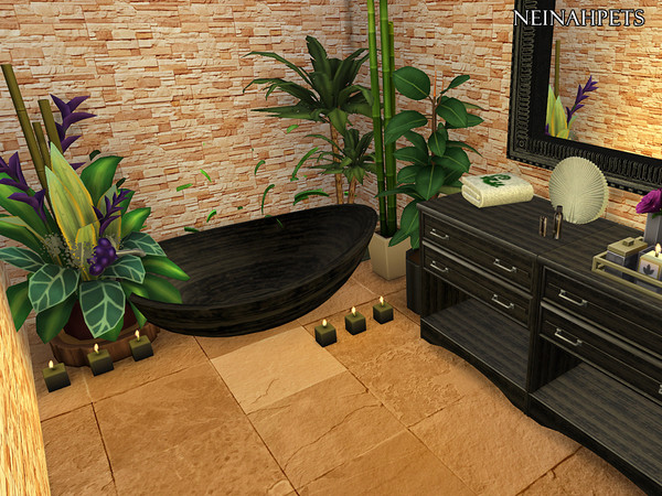 Sims 4 Grande Bahia Stone Tile Flooring by neinahpets at TSR