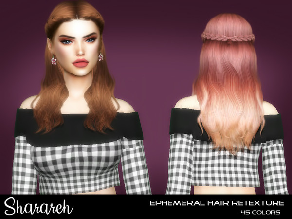 Sims 4 Ephemeral Hair Retexture by Sharareh at TSR
