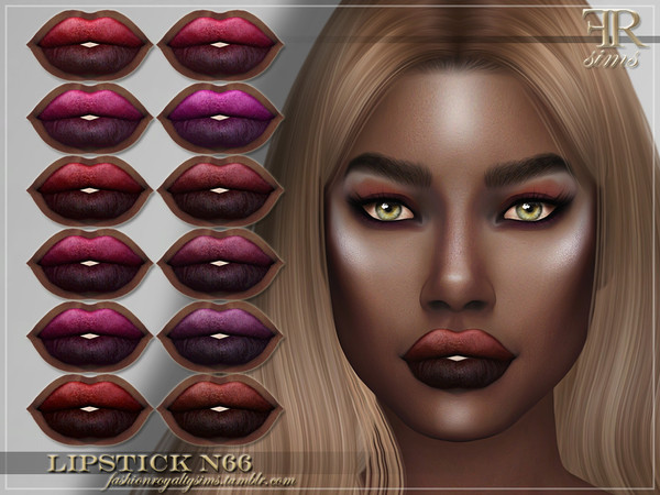 Sims 4 FRS Lipstick N66 by FashionRoyaltySims at TSR