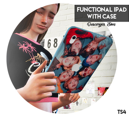 Sims 4 Functional iPad With Case at Descargas Sims