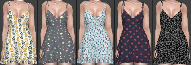 Sims 4 Elliesimple Spring Dress Recolors at Annett’s Sims 4 Welt