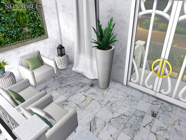 Sims 4 Queniseo Marble Tile Flooring by neinahpets at TSR