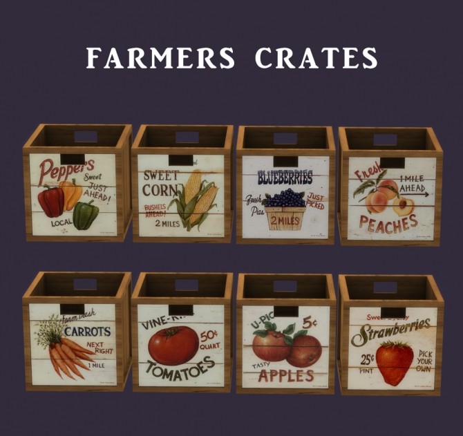 Sims 4 Farmers Crates at Leo Sims