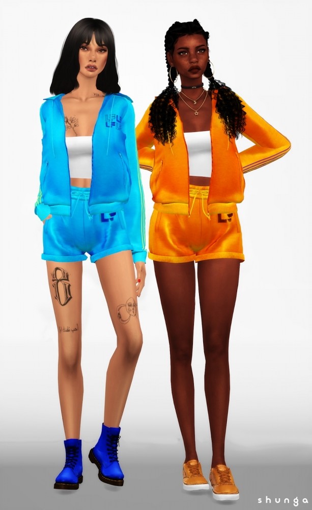 Sims 4 Sweatshirt, Short, Sweatpants & Hoodies at Shunga
